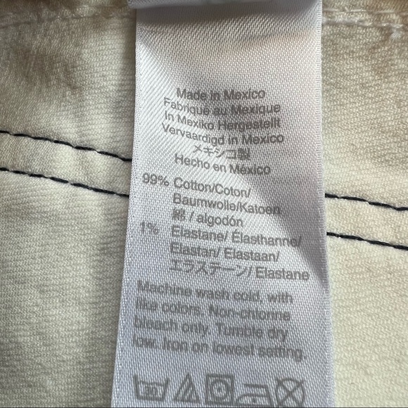 J. Crew Denim Whitewash Button Front Skirt Size 27 - Picture 8 of 8